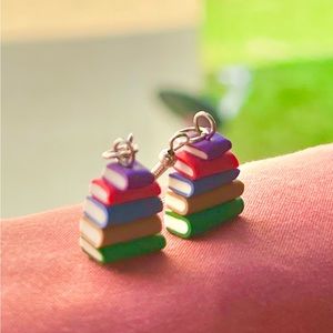 Mini Book Earrings